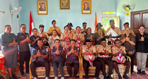 Bawaslu Mamberamo Raya Gandeng Pramuka Kawal Demokrasi